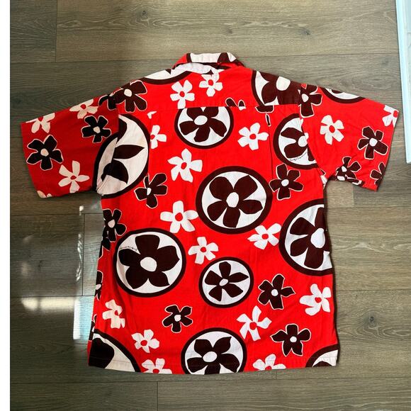 VTG 80'S SURF LINE HAWAII ORIGINAL JAMS WORLD ALOHA FLOWER COLORFUL MEN'S SHIRT - Picture 3 of 8